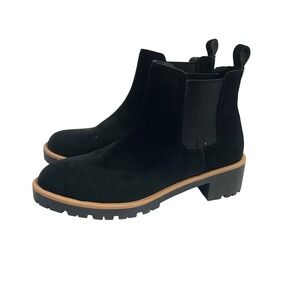 NEW Blondo Mayes suede Waterproof Chelsea ankle boots Size 9.5 black